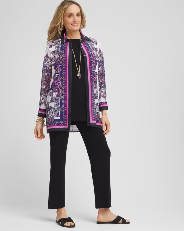 Travelers Collection Mesh Shirt Jacket - image 2